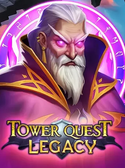 Decorative casino game artwork for Discowin: Tower Quest Legacy