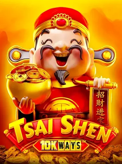 Decorative casino game artwork for Discowin: Tsai Shen 10K Ways
